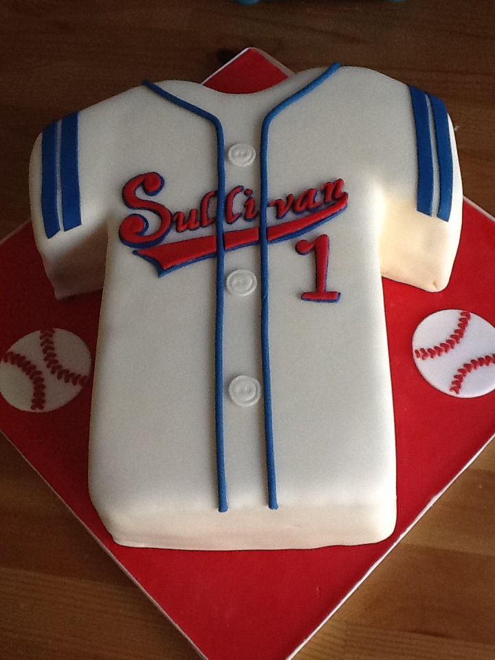 Baseball Jersey Birthday Cake Baseball Jersey Birthday Cake
