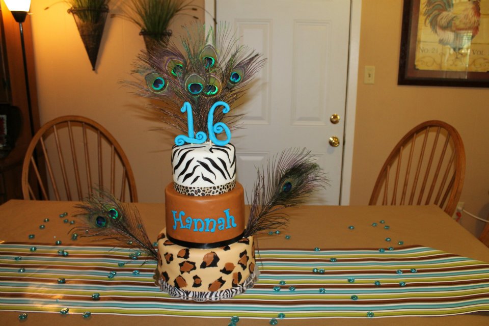 Cheetah Sweet 16 Birthday Cakes Cheetah Sweet 16 Birthday Cakes