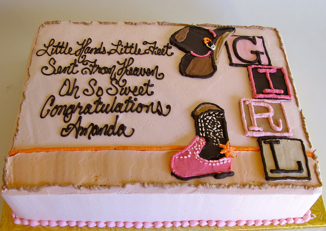 Cowgirl Baby Shower Cake Cowgirl Baby Shower Cake