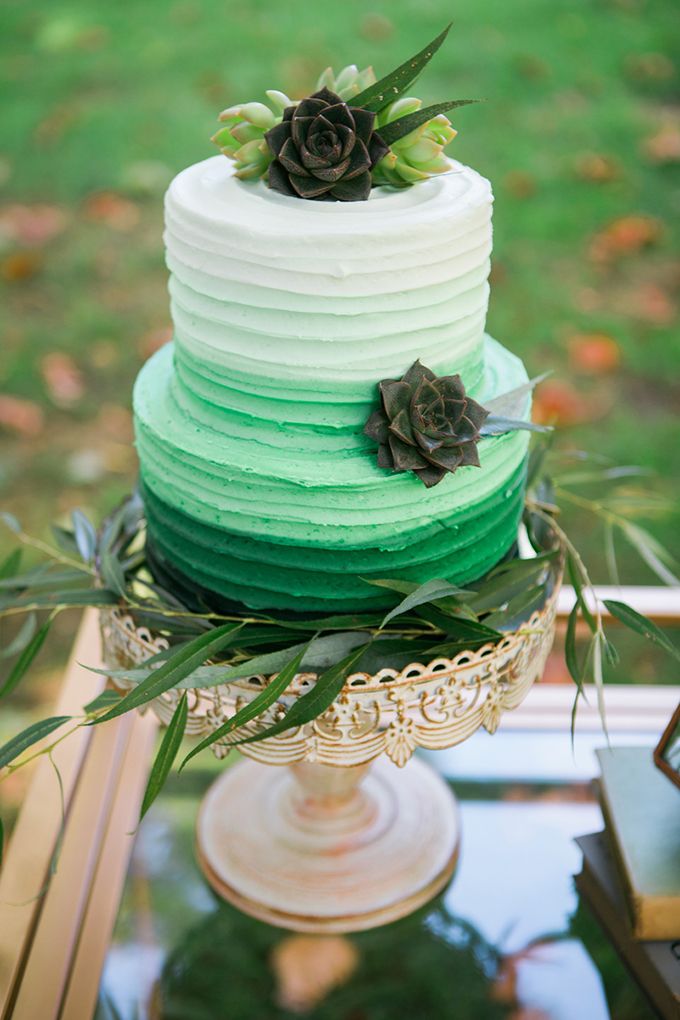11 Green Wedding Cakes Oahu Photo , Kauai Wedding Cake, Mint