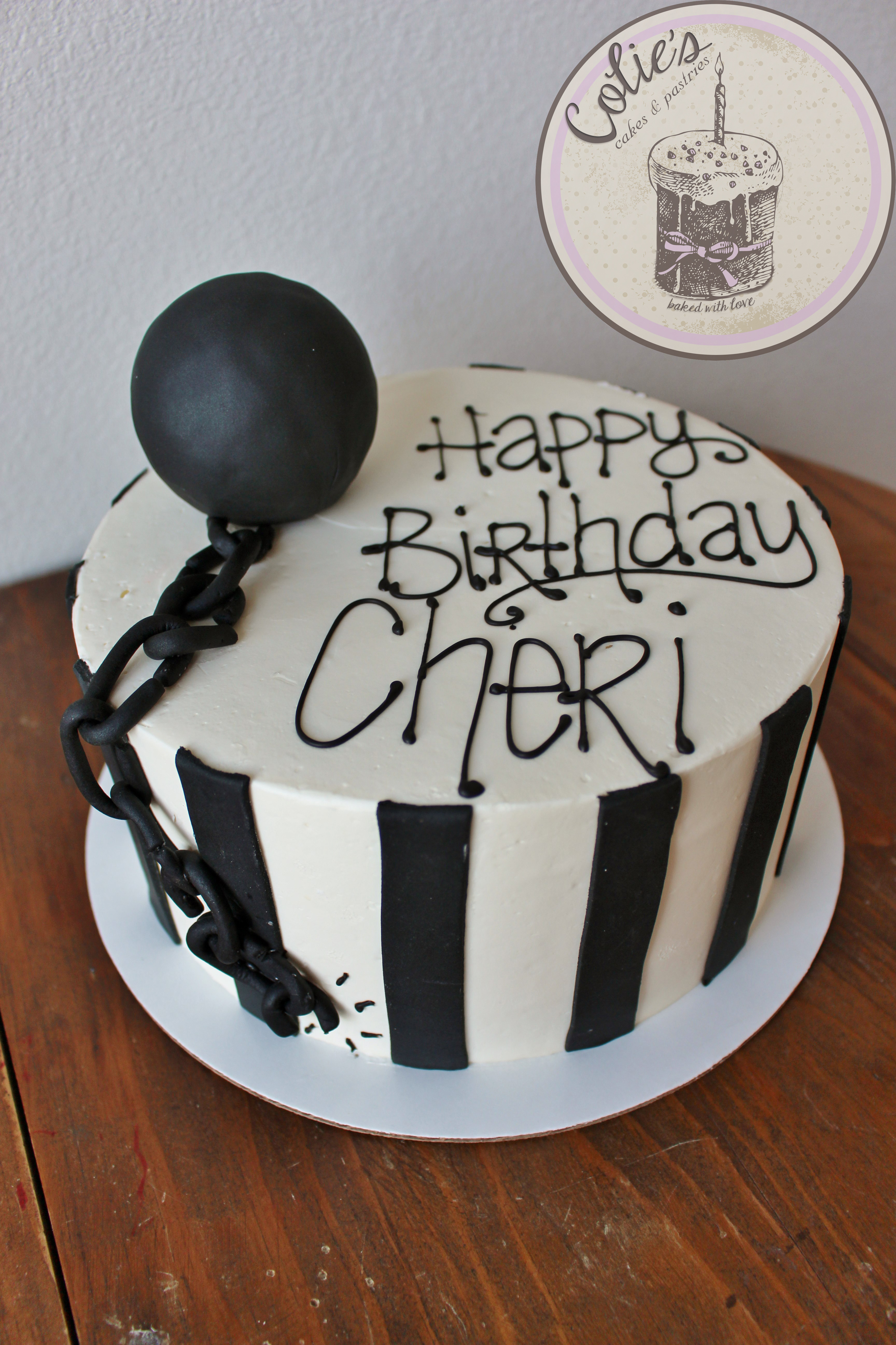 Jail Themed Birthday Cake Jail Themed Birthday Cake
