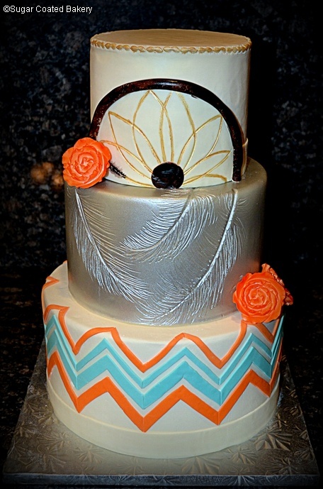 13 Native American Themed Wedding Cakes Photo Native American