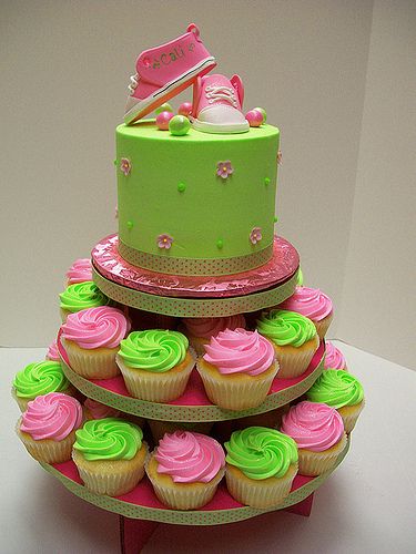 10 pink and green