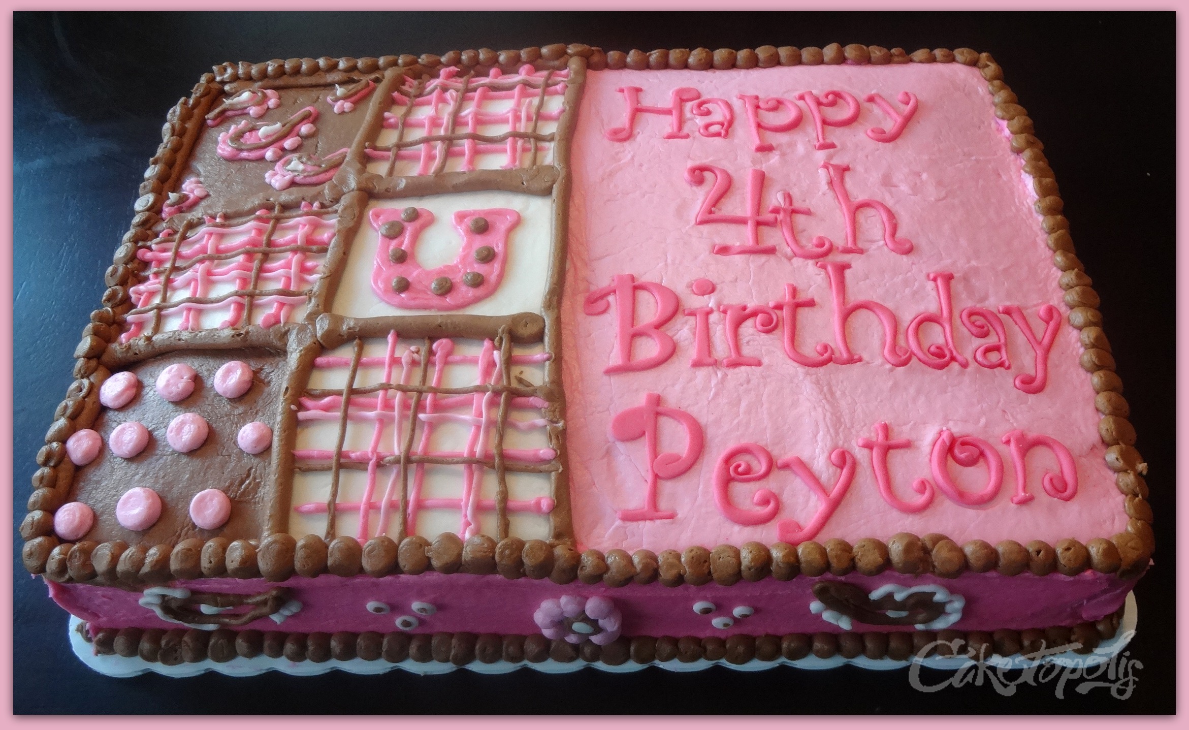 Pink Cowgirl Sheet Cake Pink Cowgirl Sheet Cake