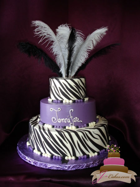 Purple and Gold Bridal Shower Cake Purple and Gold Bridal Shower Cake