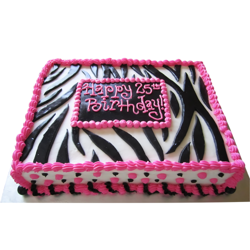 Sheet Zebra Birthday Cakes for Girls Sheet Zebra Birthday Cakes for Girls