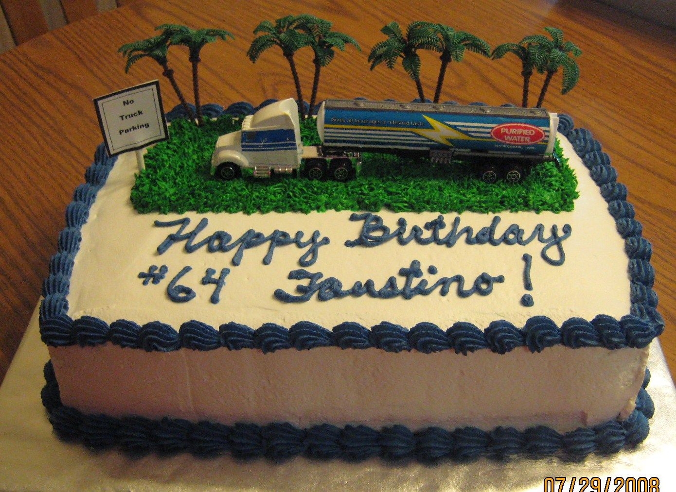 Truck Driver Birthday Cake
