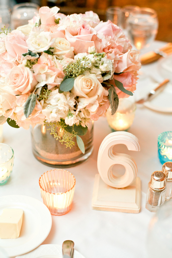 White and Blush Wedding Centerpiece White and Blush Wedding Centerpiece