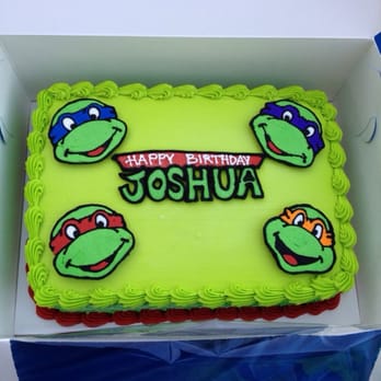 6 ninja turtle cakes