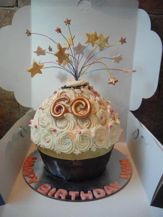 Cupcake Giant 60th Birthday Cake