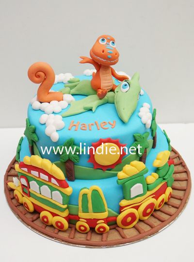 Dinosaur Train Birthday Cake
