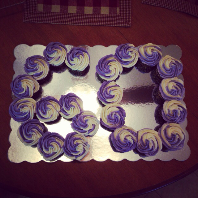 Happy 60th Birthday Cupcakes