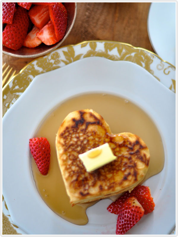 Heart Shaped Pancakes Breakfast Heart Shaped Pancakes Breakfast