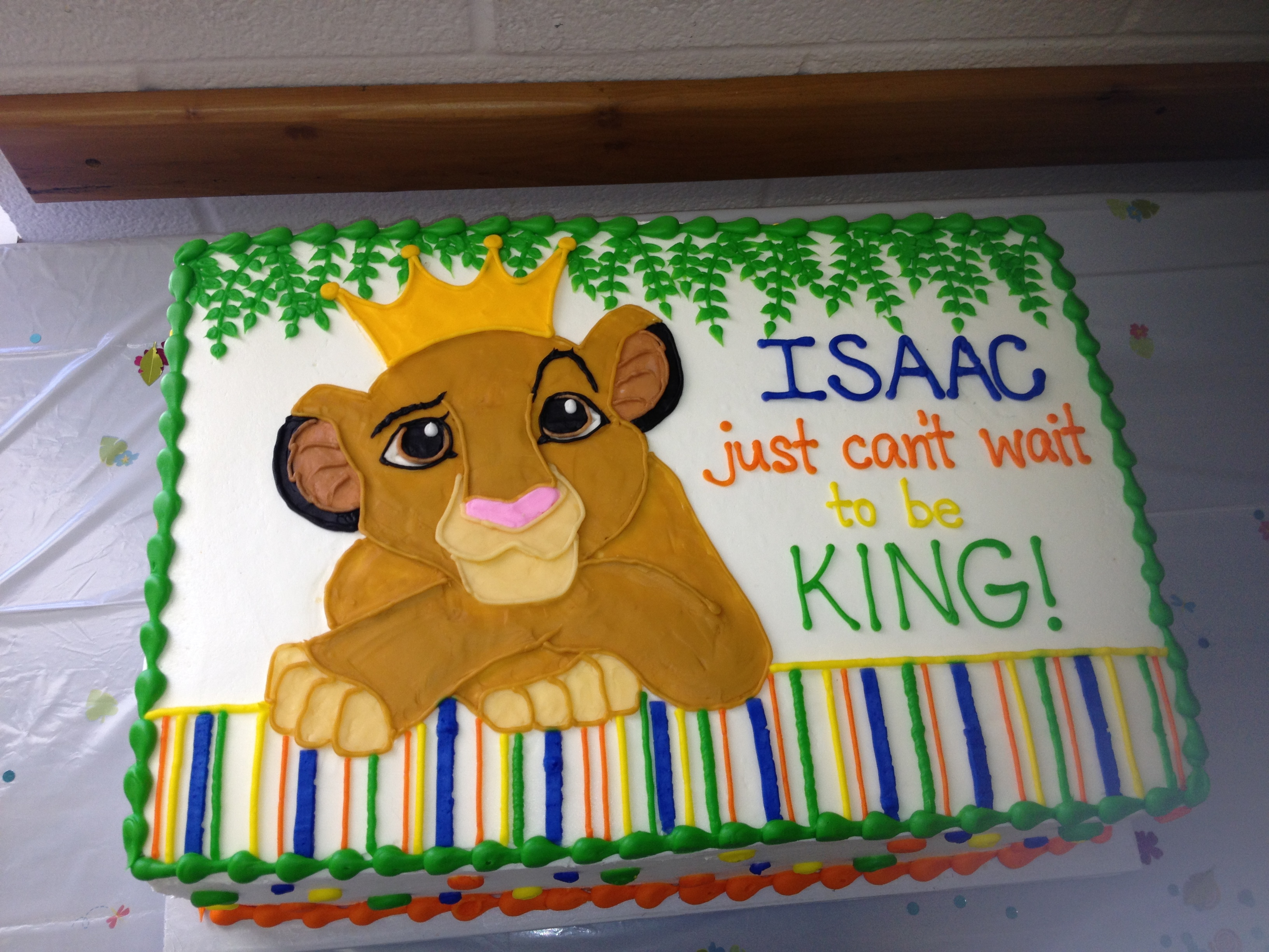 10 Monkey And Lion King Baby Shower Cakes Photo Lion King Baby