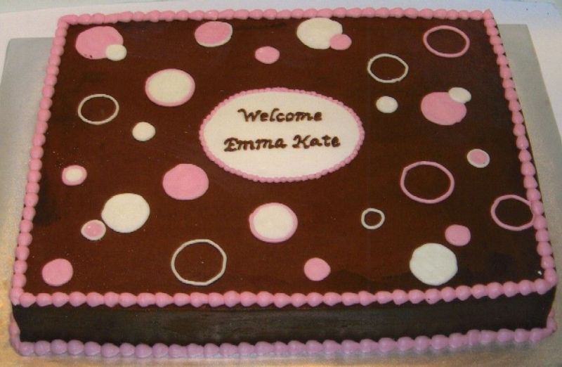 Pink Baby Shower Sheet Cakes Pink Baby Shower Sheet Cakes