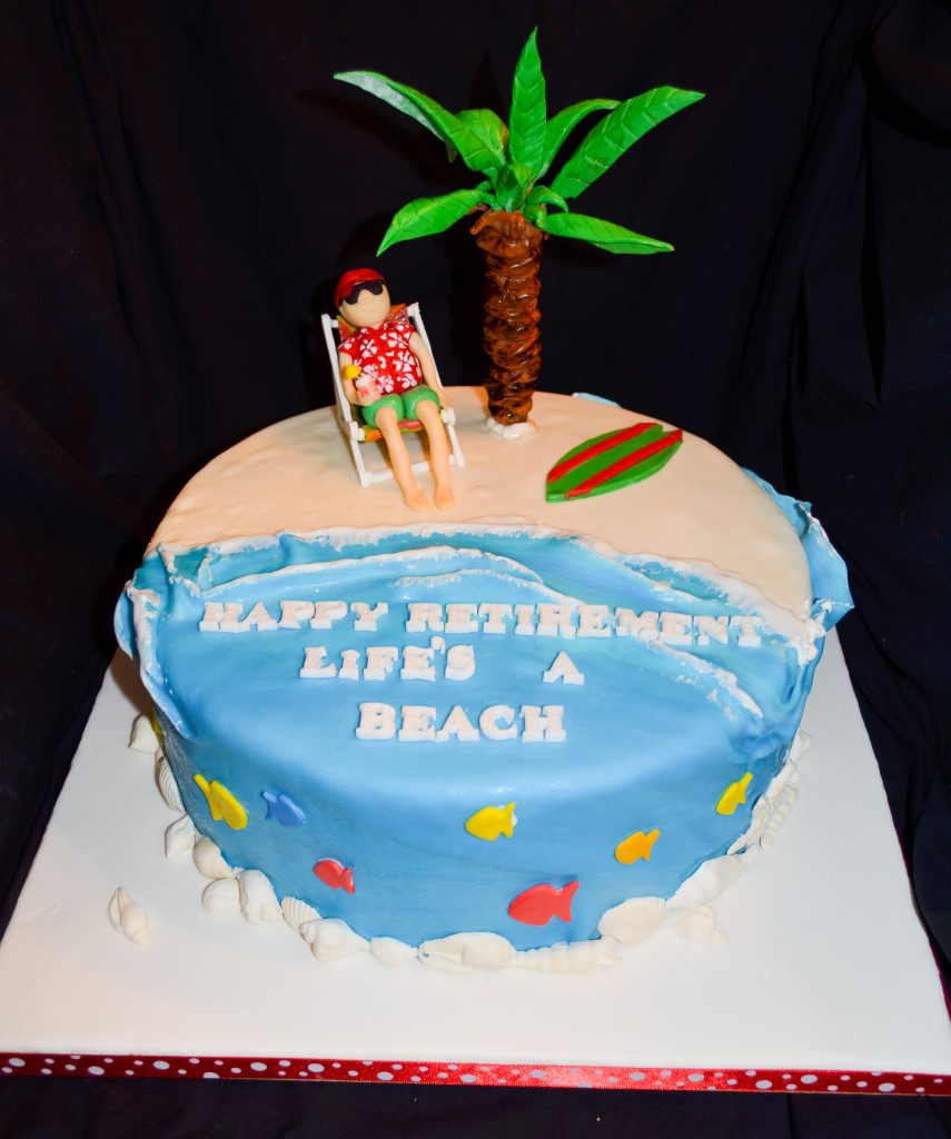 Beach Retirement Cake Ideas Beach Retirement Cake Ideas