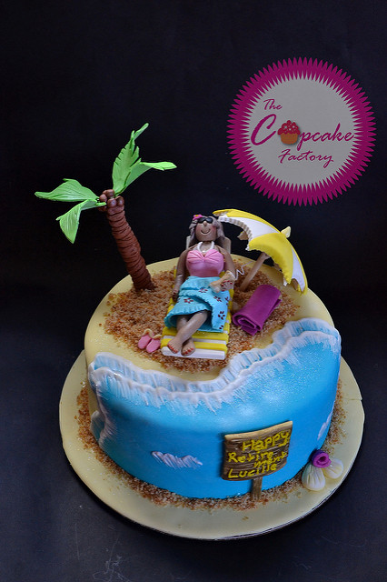 Beach Themed Retirement Cake Beach Themed Retirement Cake