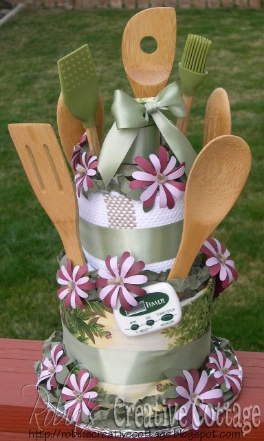 Bridal Shower Towel Cake Gift Idea