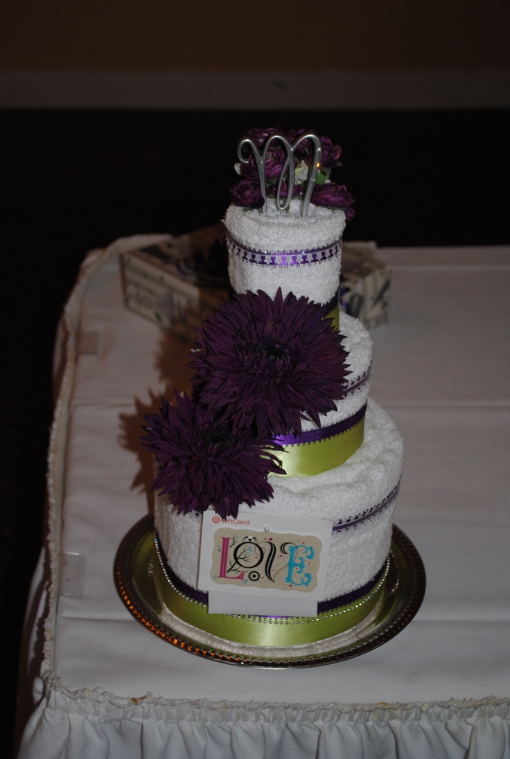 Bridal Shower Towel Cake Bridal Shower Towel Cake