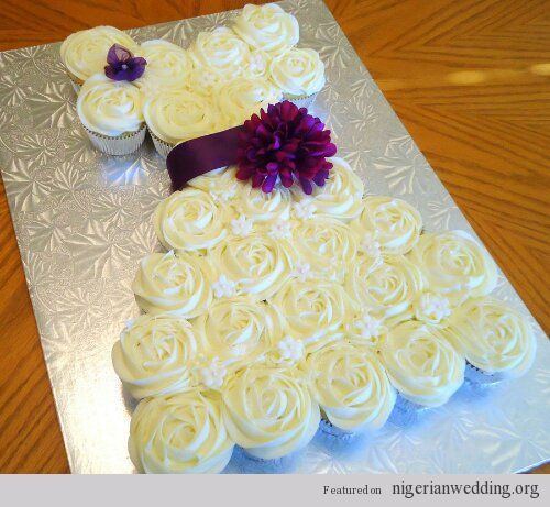 Bridal Shower Wedding Dress Cupcake Cake Bridal Shower Wedding Dress Cupcake Cake