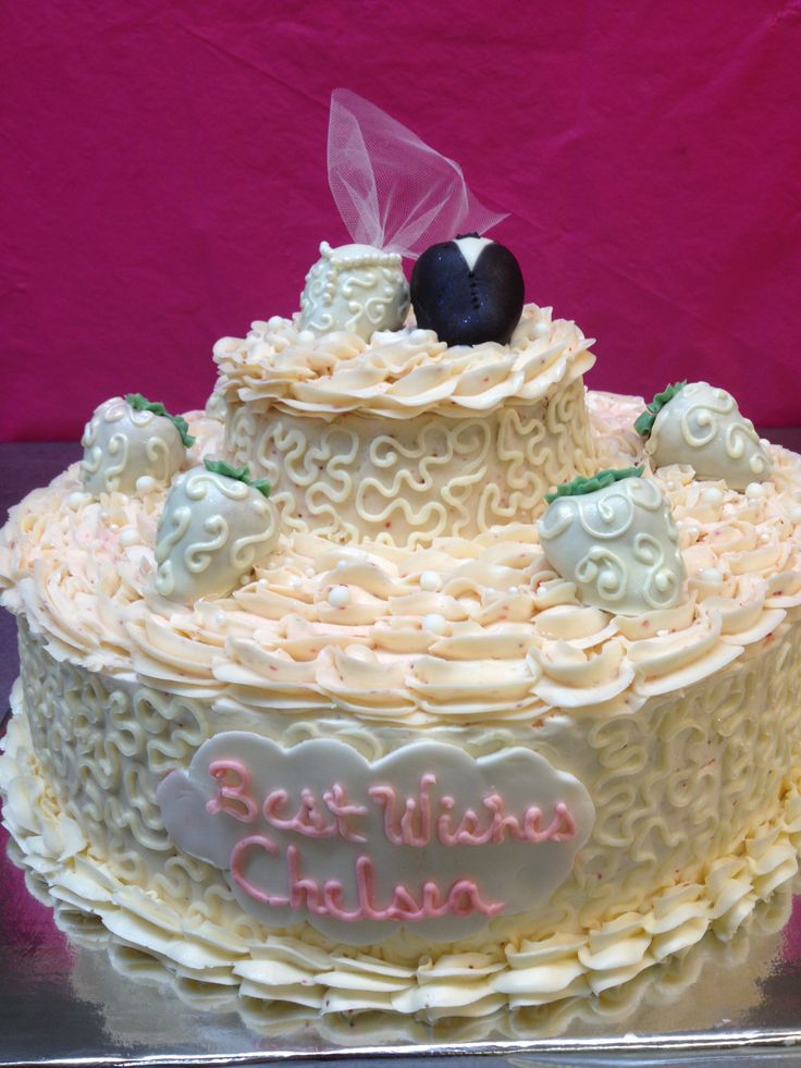 Champagne Bridal Shower Cake