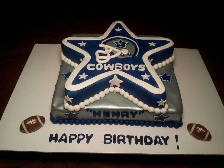 Dallas Cowboys Birthday Cake