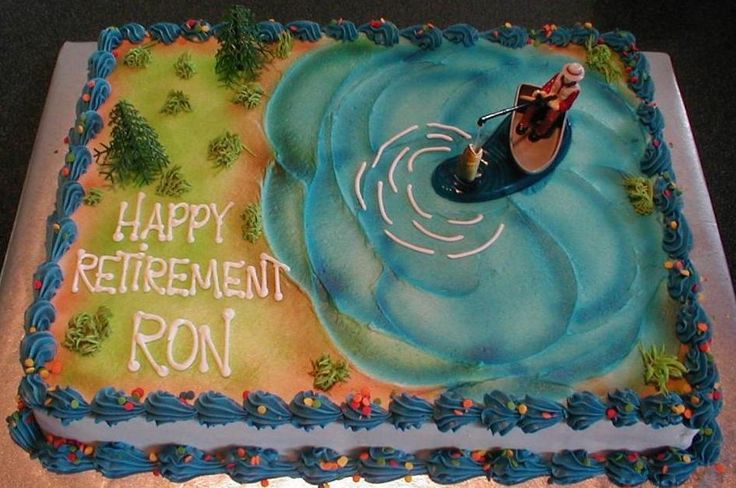 Fishing Retirement Cake Ideas Fishing Retirement Cake Ideas