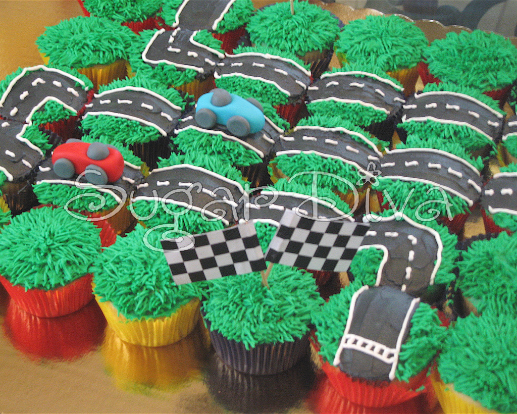 Race Car Cupcake Cake Race Car Cupcake Cake