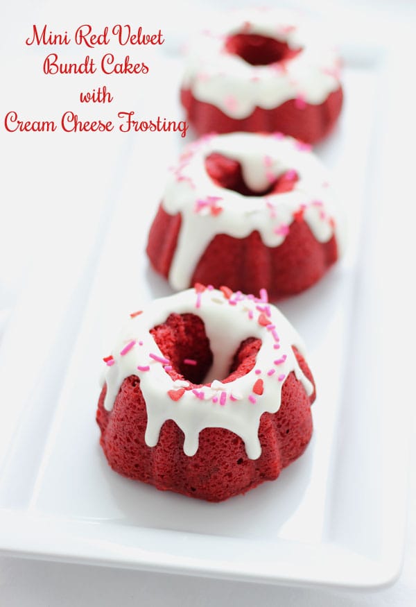 Red Velvet Mini Bundt Cakes Red Velvet Mini Bundt Cakes