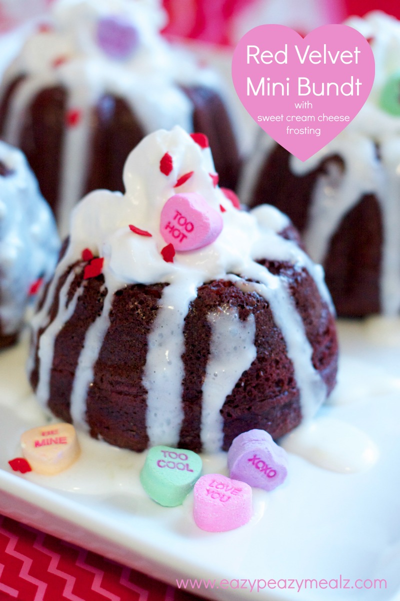 Red Velvet Mini Bundt Cakes Red Velvet Mini Bundt Cakes