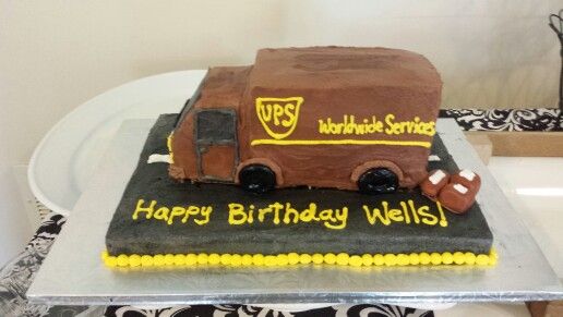 UPS Truck Cake UPS Truck Cake