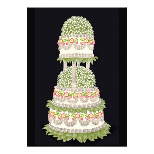 Wedding Cake Bridal Shower Invitation Wedding Cake Bridal Shower Invitation
