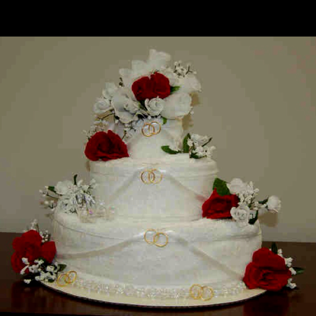Wedding Towel Cake Wedding Towel Cake