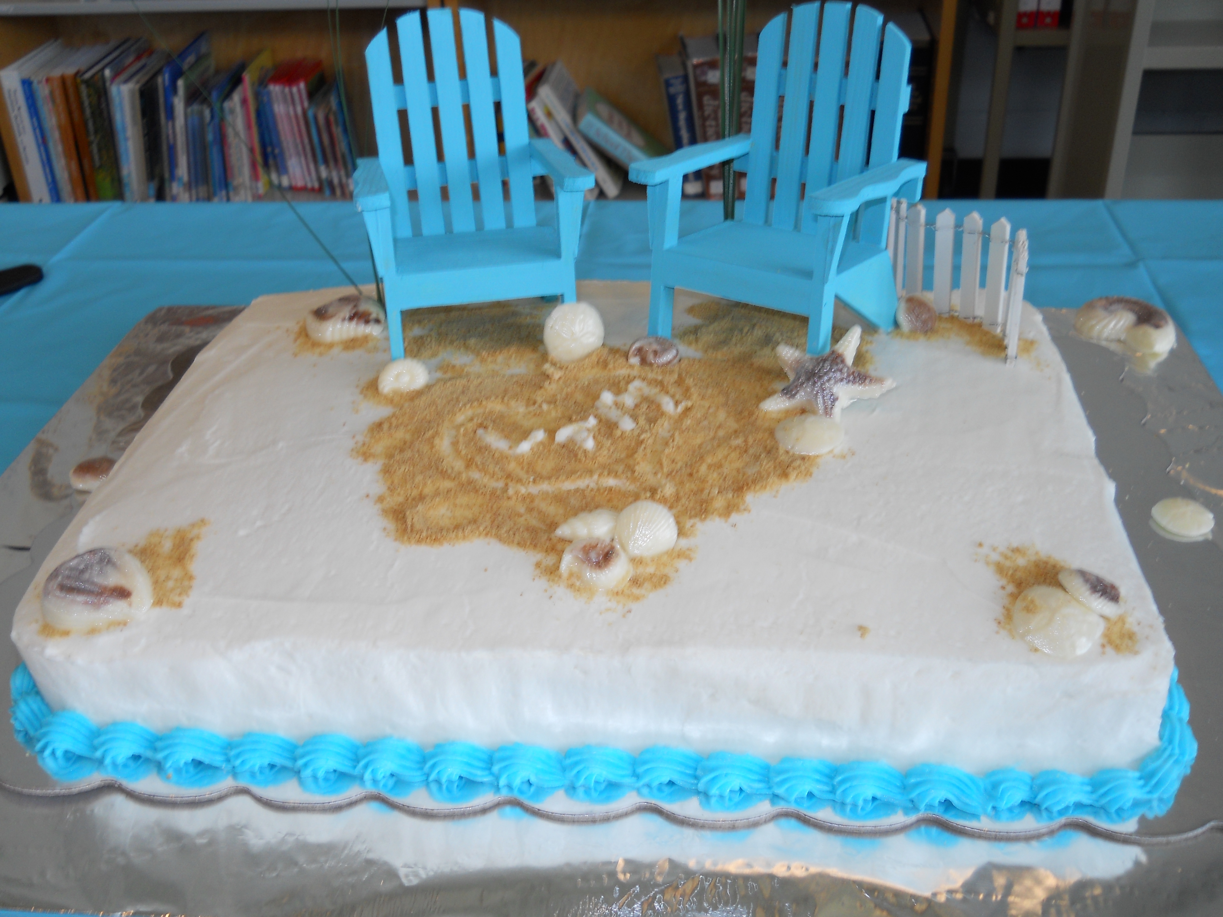 Beach Theme Bridal Shower Cake Beach Theme Bridal Shower Cake