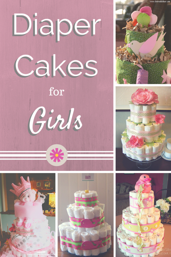10 Cute Diaper Cakes For Girls Photo Cake Ideas Cute Diaper Cake Ideas For Girls