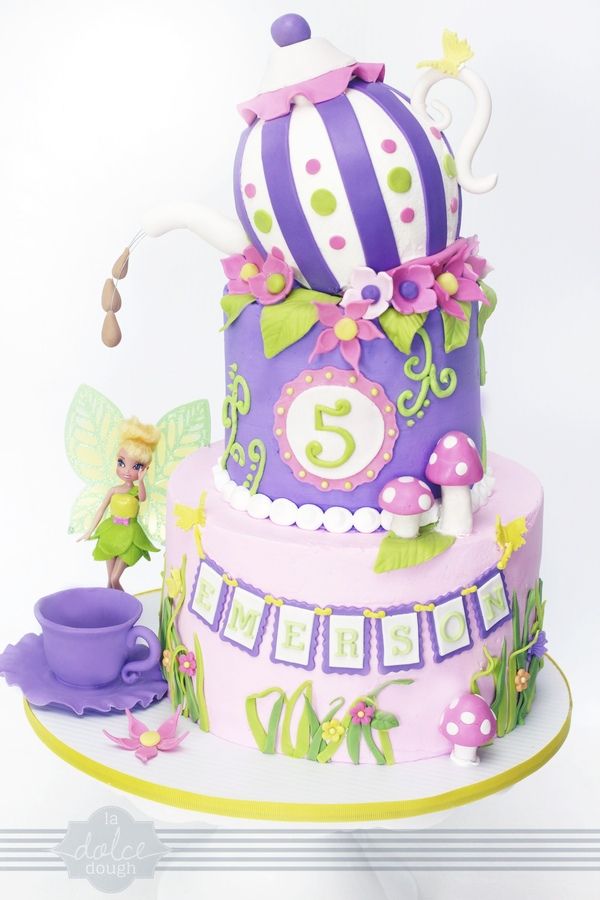 Fairy Tea Party Birthday Cake