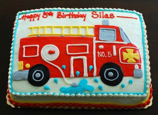 Fire Truck Birthday Cake Fire Truck Birthday Cake