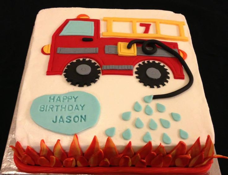 Fire Truck Sheet Cake Fire Truck Sheet Cake