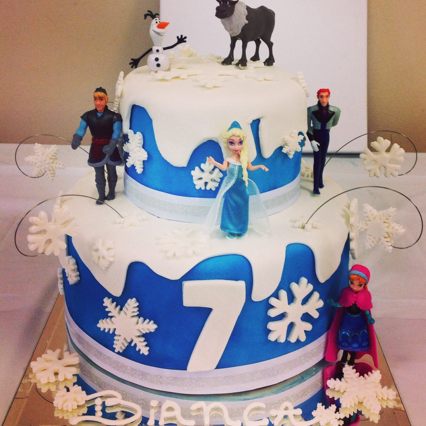 Frozen Movie Cake Frozen Movie Cake