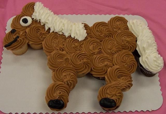 Horse Cupcake Cake