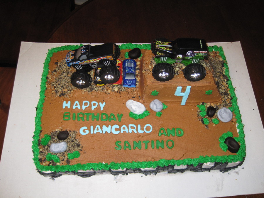 Monster Truck Sheet Cake Monster Truck Sheet Cake