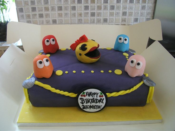 Ms. Pac-Man Cake Ms. Pac-Man Cake