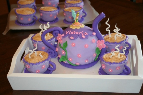 Tea Party Birthday Cake