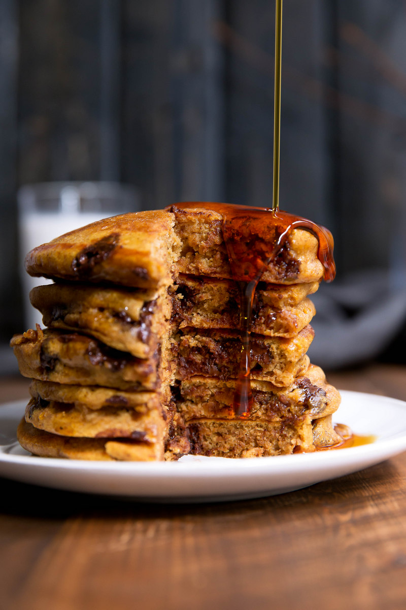 Wheat Pumpkin Chocolate Chip Pancakes Wheat Pumpkin Chocolate Chip Pancakes