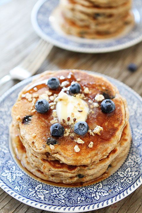Whole Wheat Blueberry Pancakes Recipe Whole Wheat Blueberry Pancakes Recipe