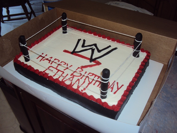 WWE Wrestling Birthday Cake WWE Wrestling Birthday Cake