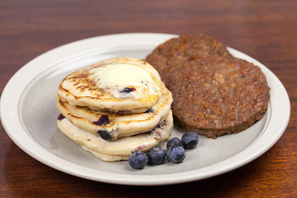 Blueberry Pancakes and Sausage Pictures Blueberry Pancakes and Sausage Pictures