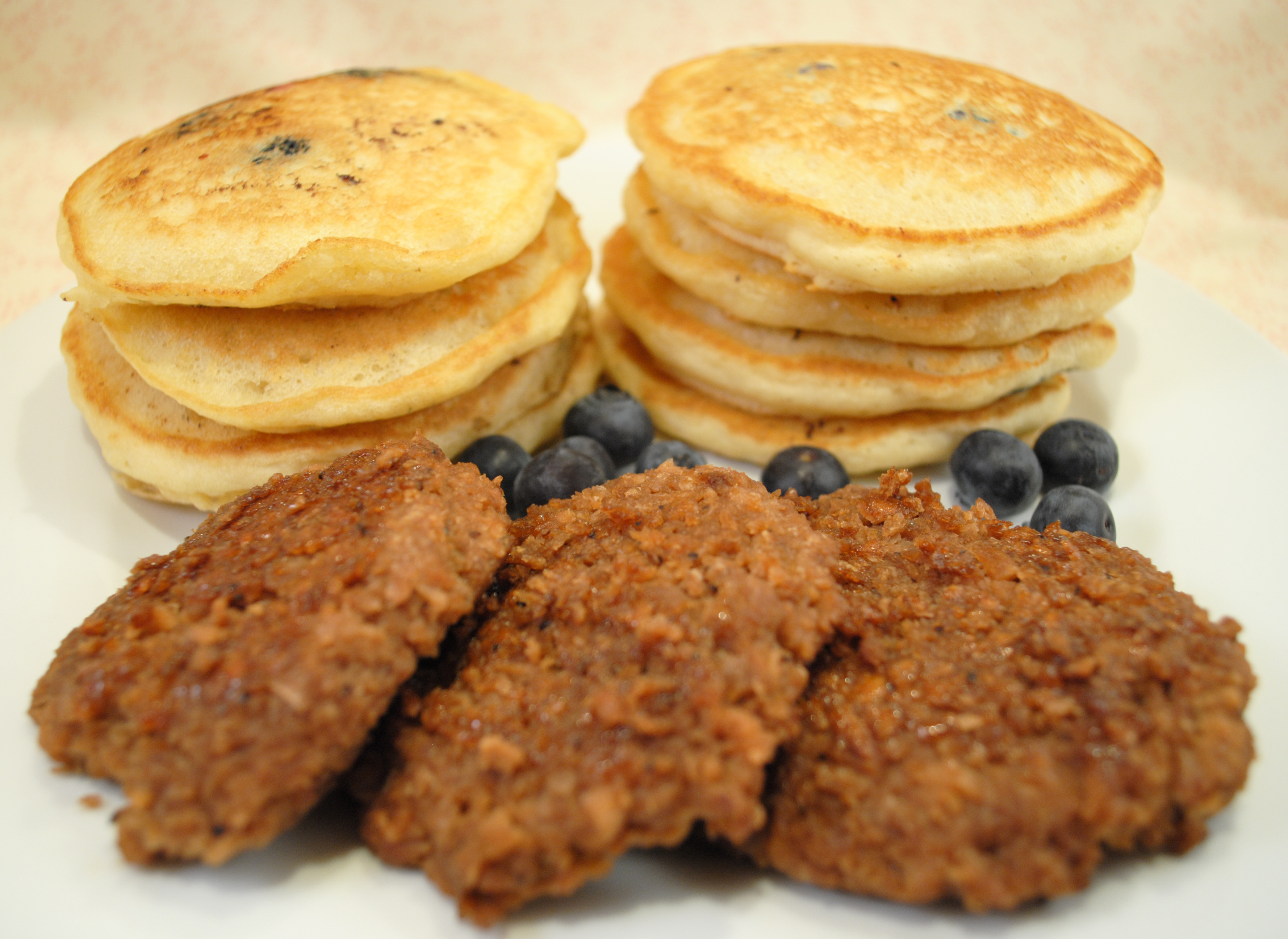 Blueberry Pancakes and Sausage Blueberry Pancakes and Sausage