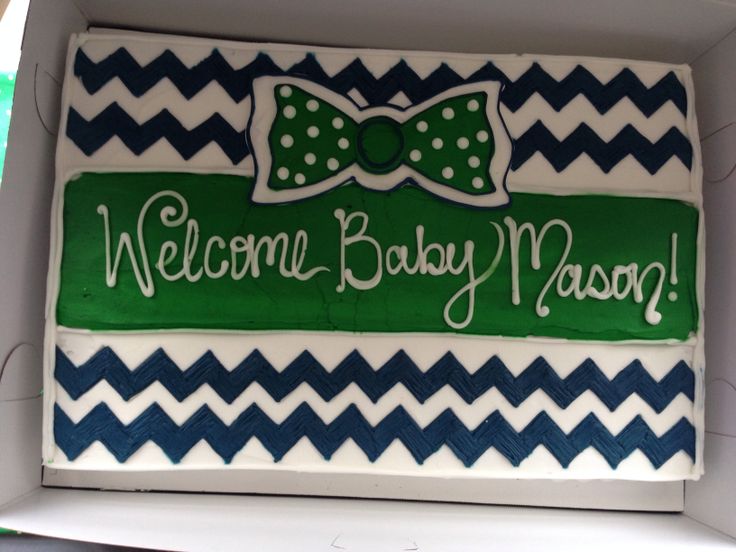 Bow Tie Baby Shower Sheet Cake Bow Tie Baby Shower Sheet Cake