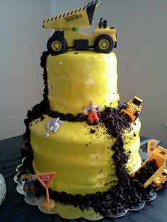 Boy Construction Birthday Cake Boy Construction Birthday Cake
